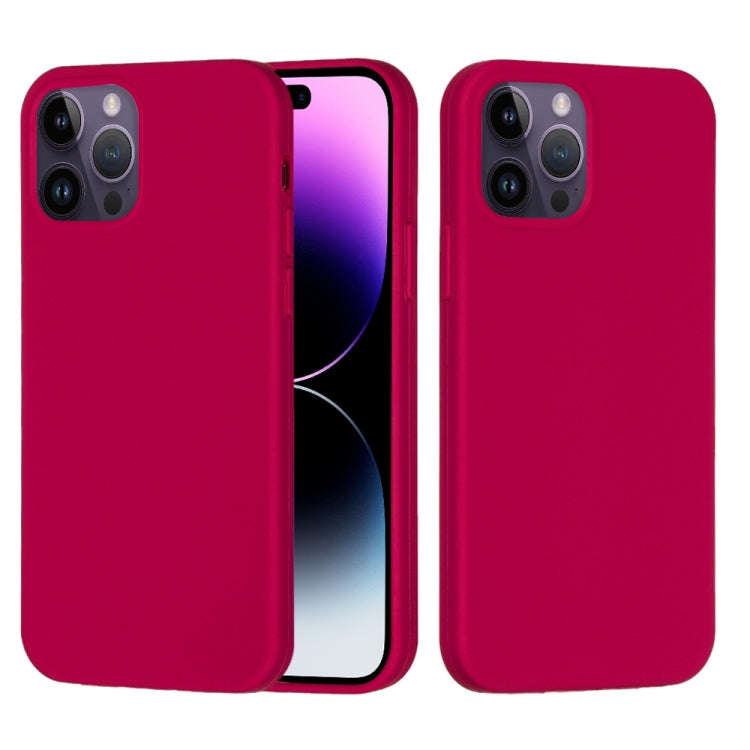 Solid Color Silicone Phone Case, For iPhone 14, For iPhone 14 Plus, For iPhone 14 Pro, For iPhone...