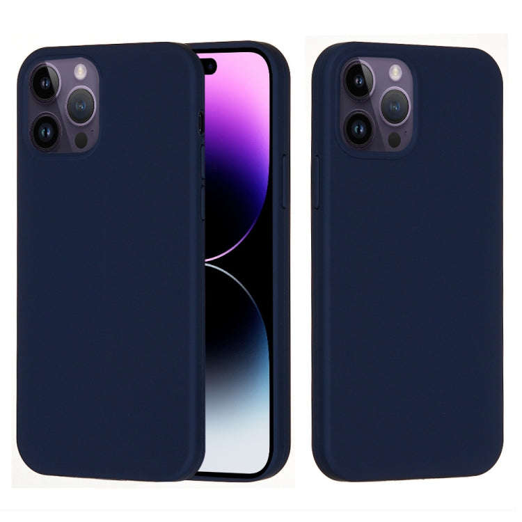 Solid Color Silicone Phone Case, For iPhone 14, For iPhone 14 Plus, For iPhone 14 Pro, For iPhone...