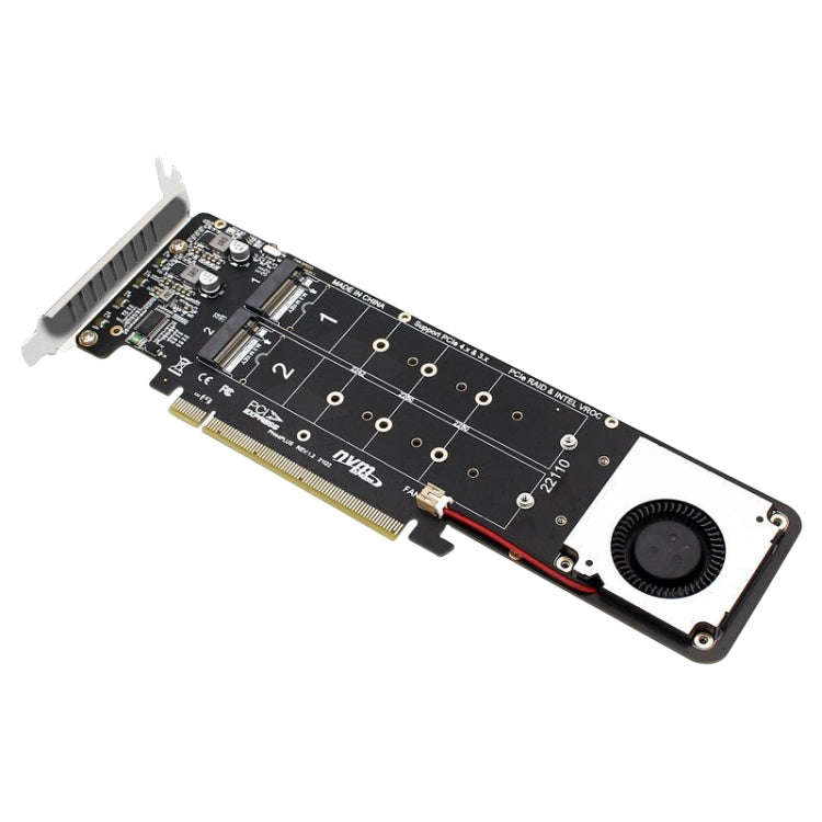 PCIe X16 to M.2 M-key NVMEx4 SSD RAID Converter Card, PCIe X16 to M.2