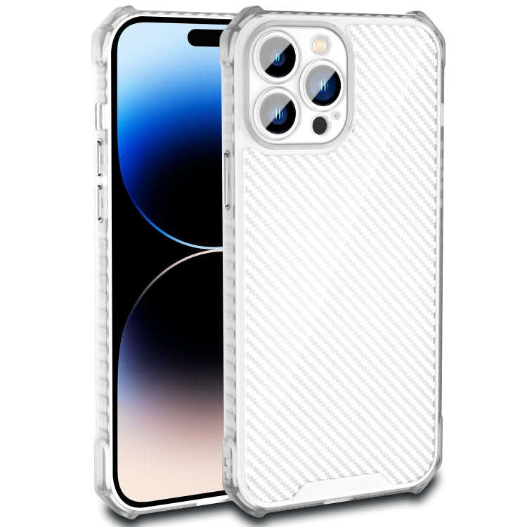 Carbon Fiber Texture Shockproof Phone Case, For iPhone 14, For iPhone 14 Plus, For iPhone 14 Pro ...