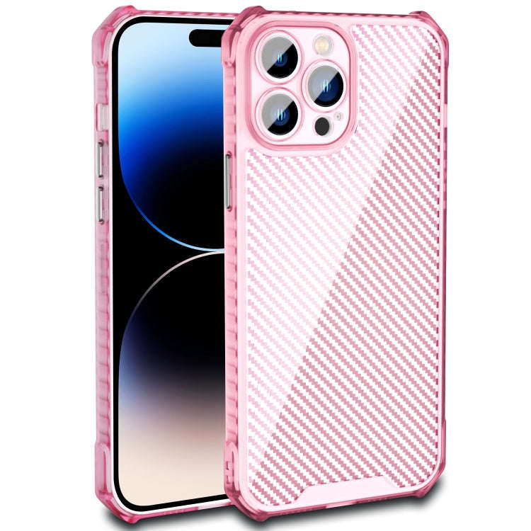 Carbon Fiber Texture Shockproof Phone Case, For iPhone 14, For iPhone 14 Plus, For iPhone 14 Pro ...