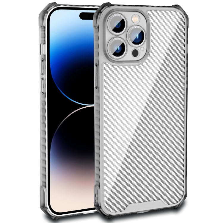 Carbon Fiber Texture Shockproof Phone Case, For iPhone 14, For iPhone 14 Plus, For iPhone 14 Pro ...