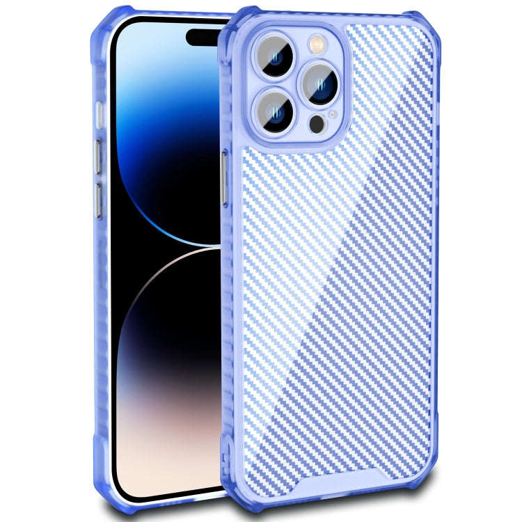 Carbon Fiber Texture Shockproof Phone Case, For iPhone 14, For iPhone 14 Plus, For iPhone 14 Pro ...
