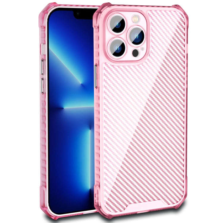 Carbon Fiber Texture Shockproof Phone Case, For iPhone 14, For iPhone 14 Plus, For iPhone 14 Pro ...