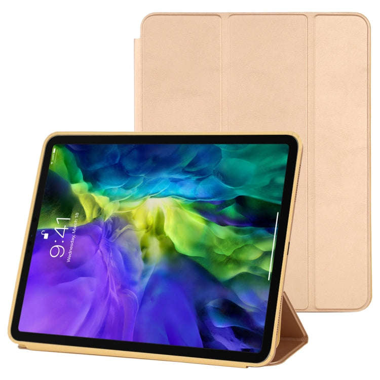 3-fold Horizontal Flip Smart Leather Case with Sleep / Wake-up Function & Holder, For iPad Pro 11...