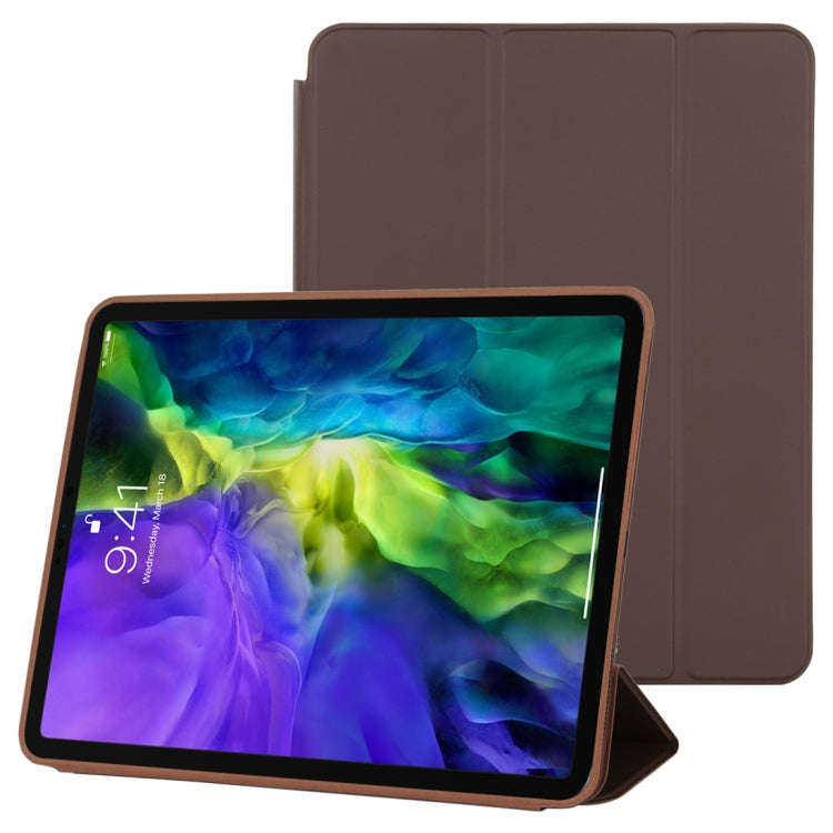 3-fold Horizontal Flip Smart Leather Case with Sleep / Wake-up Function & Holder, For iPad Pro 11...