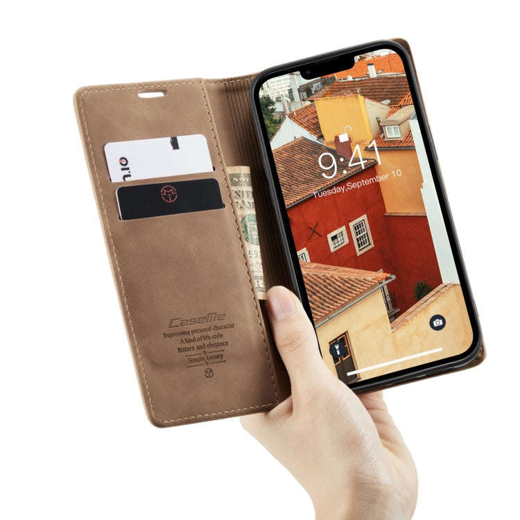 CaseMe-013 Multifunctional Retro Frosted Leather Phone Case, For iPhone 14, For iPhone 14 Plus, F...