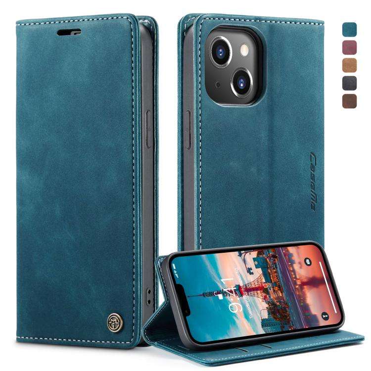 CaseMe-013 Multifunctional Retro Frosted Leather Phone Case, For iPhone 14, For iPhone 14 Plus, F...