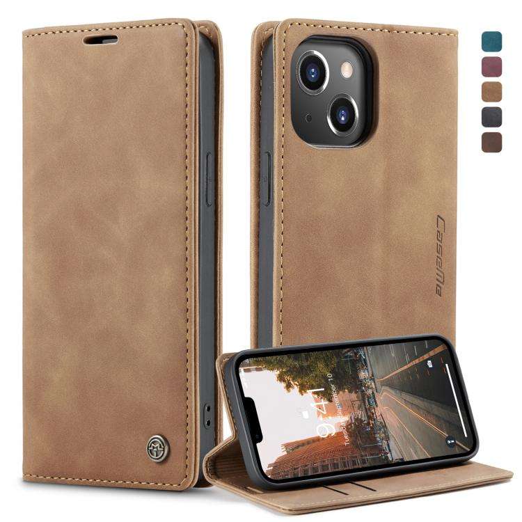 CaseMe-013 Multifunctional Retro Frosted Leather Phone Case, For iPhone 14, For iPhone 14 Plus, F...