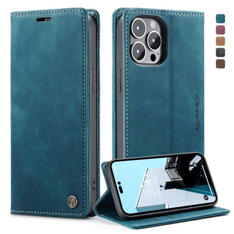 CaseMe-013 Multifunctional Retro Frosted Leather Phone Case, For iPhone 14, For iPhone 14 Plus, F...