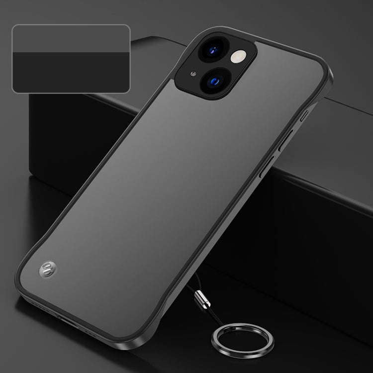 Metal Lens Frosted Finger Ring Strap Phone Case, For iPhone 14, For iPhone 14 Plus, For iPhone 14...
