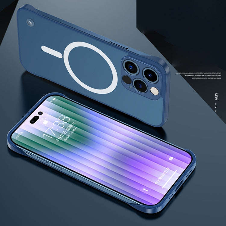 Metal Lens Frosted Magsafe Phone Case, For iPhone 14, For iPhone 14 Plus, For iPhone 14 Pro, For ...