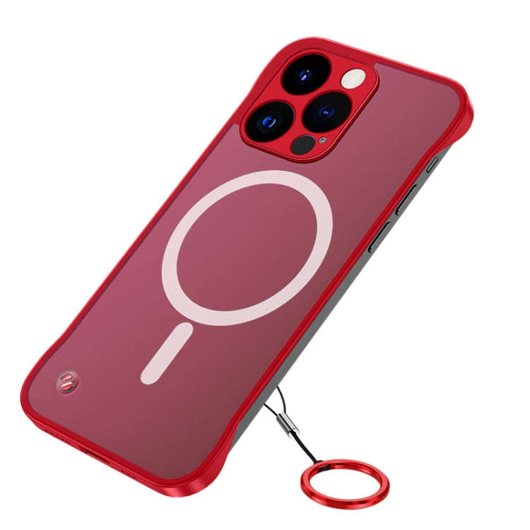 Metal Lens Frosted Magsafe Phone Case, For iPhone 14, For iPhone 14 Plus, For iPhone 14 Pro, For ...