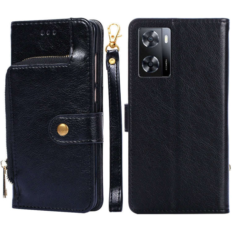 Zipper Bag Leather Phone Case, For OPPO A57 4G 2022, For OPPO Reno7 A JP Version, For Huawei nova...