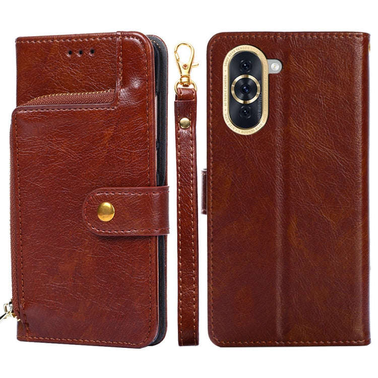 Zipper Bag Leather Phone Case, For OPPO A57 4G 2022, For OPPO Reno7 A JP Version, For Huawei nova...