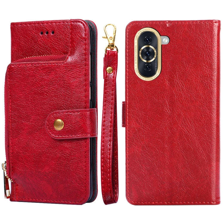 Zipper Bag Leather Phone Case, For OPPO A57 4G 2022, For OPPO Reno7 A JP Version, For Huawei nova...