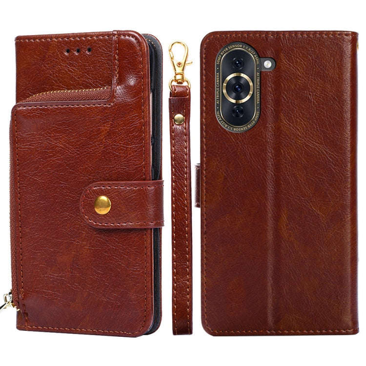 Zipper Bag Leather Phone Case, For OPPO A57 4G 2022, For OPPO Reno7 A JP Version, For Huawei nova...