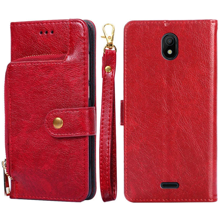Zipper Bag Leather Phone Case, For OPPO A57 4G 2022, For OPPO Reno7 A JP Version, For Huawei nova...