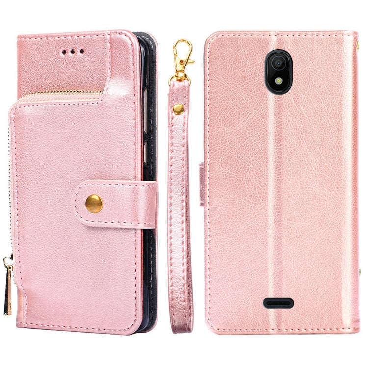 Zipper Bag Leather Phone Case, For OPPO A57 4G 2022, For OPPO Reno7 A JP Version, For Huawei nova...