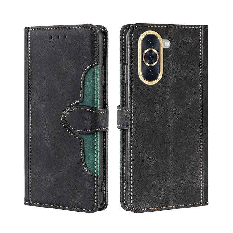 Skin Feel Magnetic Buckle Leather Phone Case, For Huawei nova 10, For Huawei nova 10 Pro, For Nok...