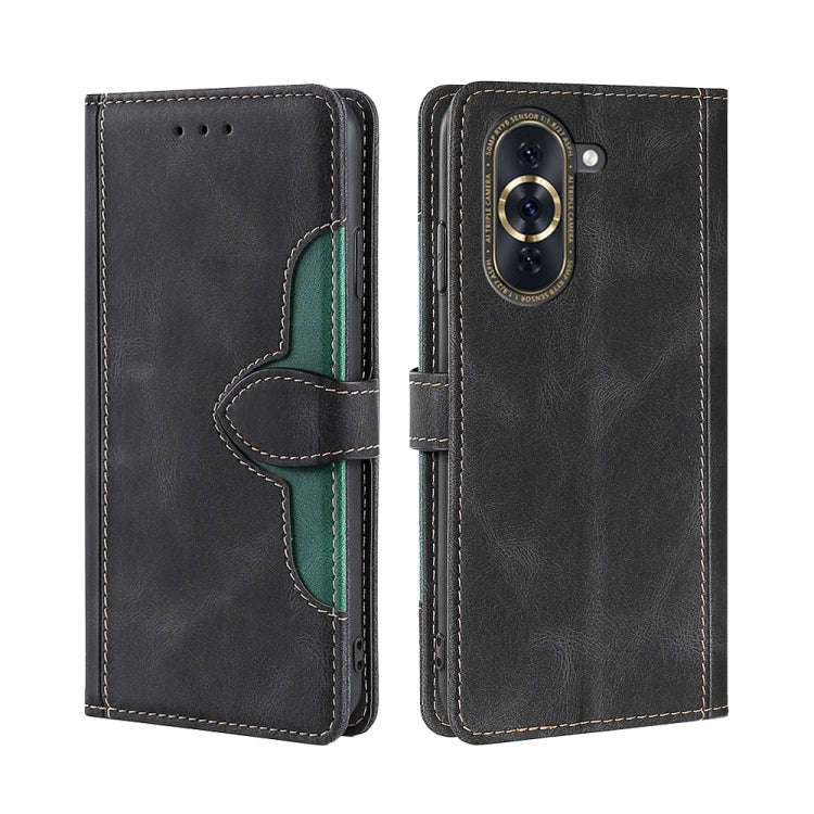 Skin Feel Magnetic Buckle Leather Phone Case, For Huawei nova 10, For Huawei nova 10 Pro, For Nok...