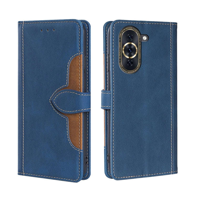 Skin Feel Magnetic Buckle Leather Phone Case, For Huawei nova 10, For Huawei nova 10 Pro, For Nok...
