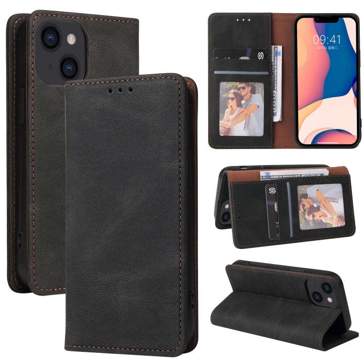 Simple Suction Closure Horizontal Flip Leather Case, For iPhone 14, For iPhone 14 Plus, For iPhon...