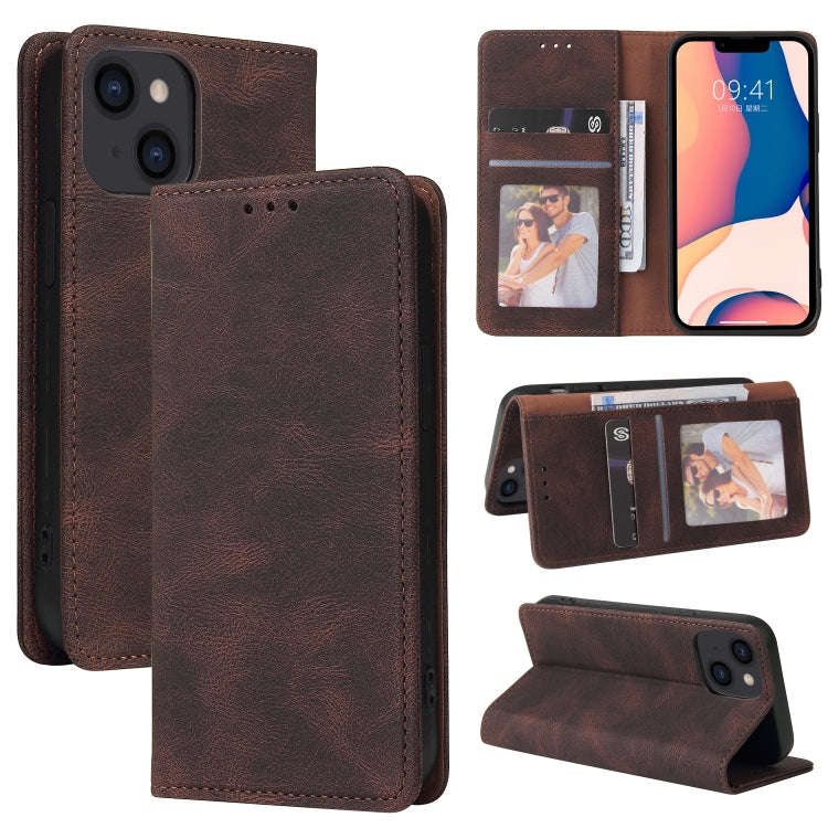 Simple Suction Closure Horizontal Flip Leather Case, For iPhone 14, For iPhone 14 Plus, For iPhon...