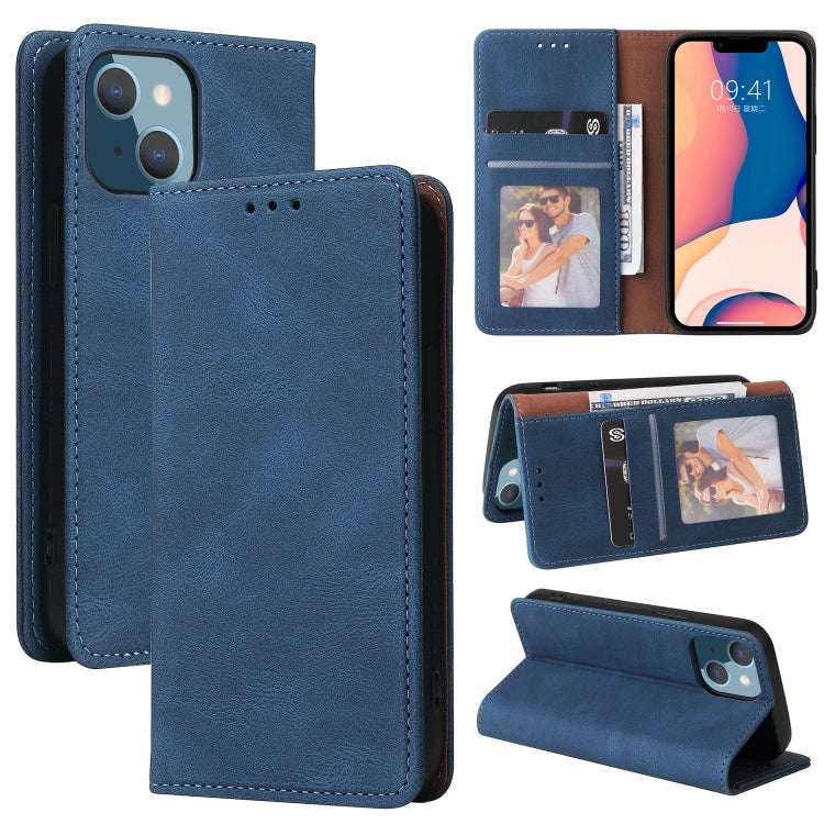 Simple Suction Closure Horizontal Flip Leather Case, For iPhone 14, For iPhone 14 Plus, For iPhon...