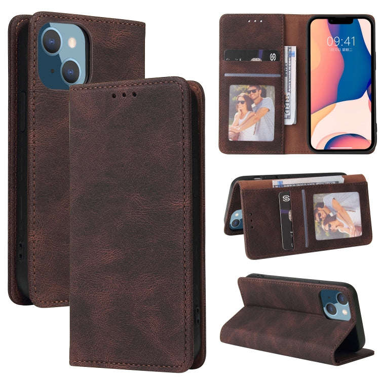 Simple Suction Closure Horizontal Flip Leather Case, For iPhone 14, For iPhone 14 Plus, For iPhon...