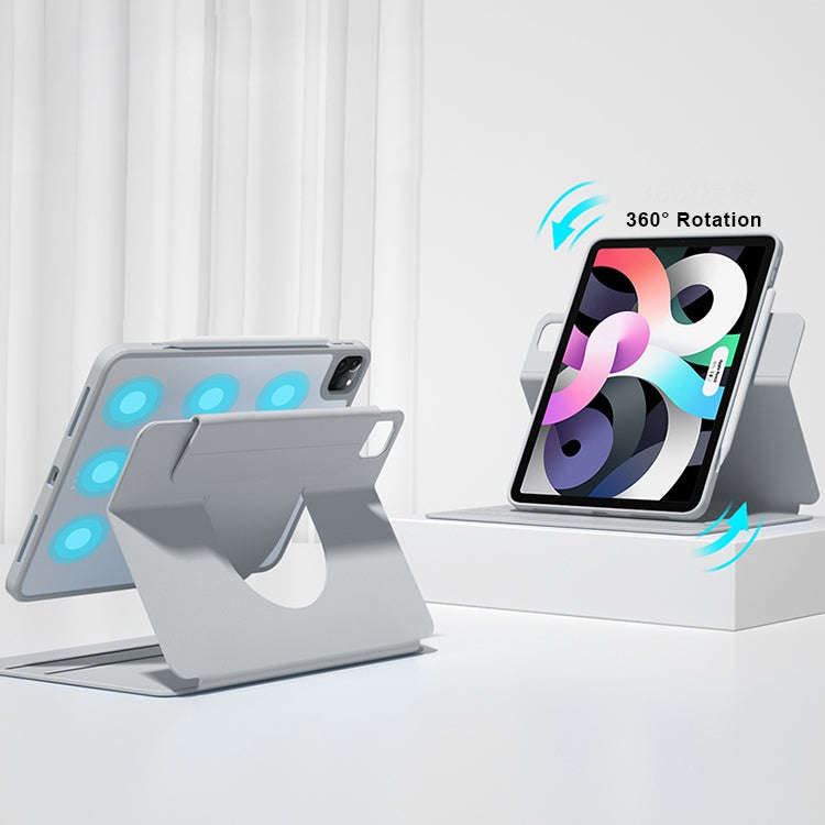 Front Stand Rotating Clear Back Smart Leather Tablet Case, For iPad mini 6 / mini 2024, For iPad ...