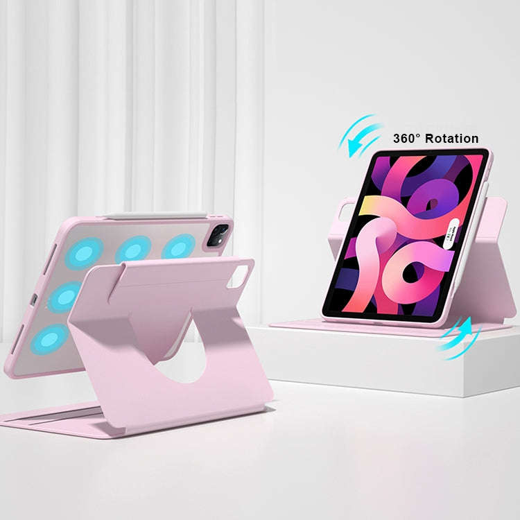 Front Stand Rotating Clear Back Smart Leather Tablet Case, For iPad mini 6 / mini 2024, For iPad ...