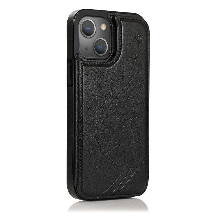 Butterflies Flowers Double Buckle Case, For iPhone 14 Pro Max, For iPhone 14 Pro, For iPhone 14, ...