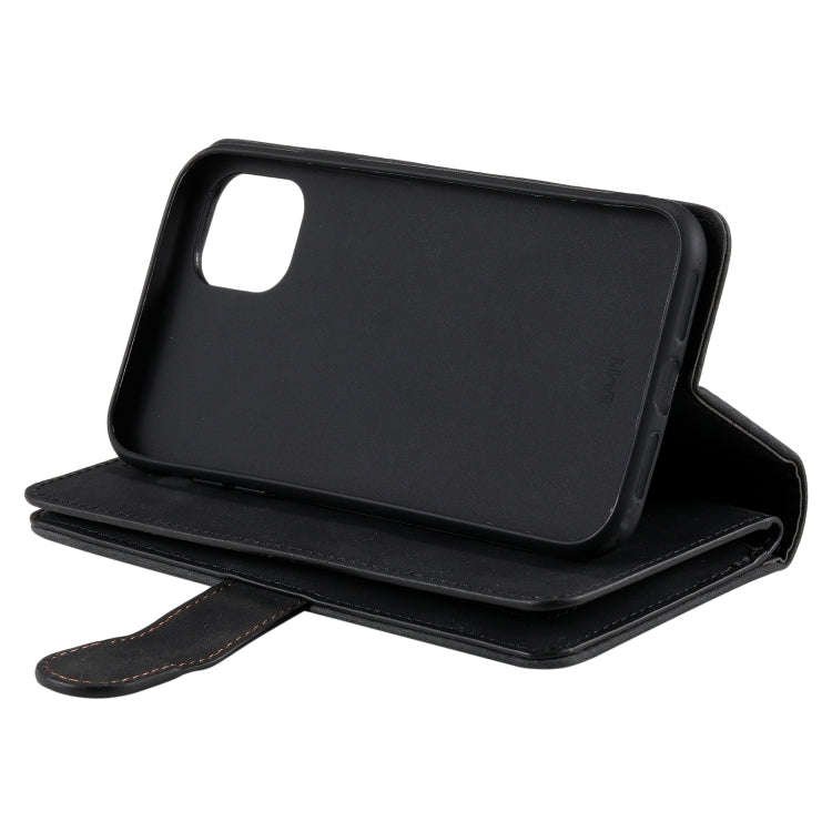9 Card Slots Zipper Bag Leather Case, For iPhone 14 Pro Max, For iPhone 14 Pro, For iPhone 14, Fo...