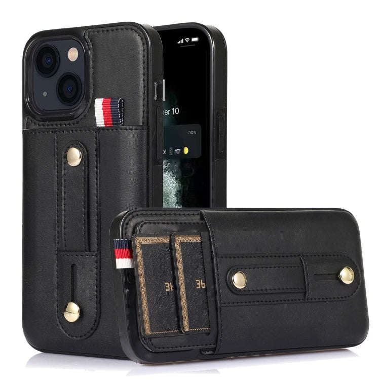 Wristband Kickstand Wallet Leather Phone Case, For iPhone 14 Pro Max, For iPhone 14 Pro, For iPho...