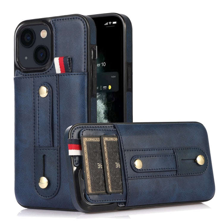 Wristband Kickstand Wallet Leather Phone Case, For iPhone 14 Pro Max, For iPhone 14 Pro, For iPho...