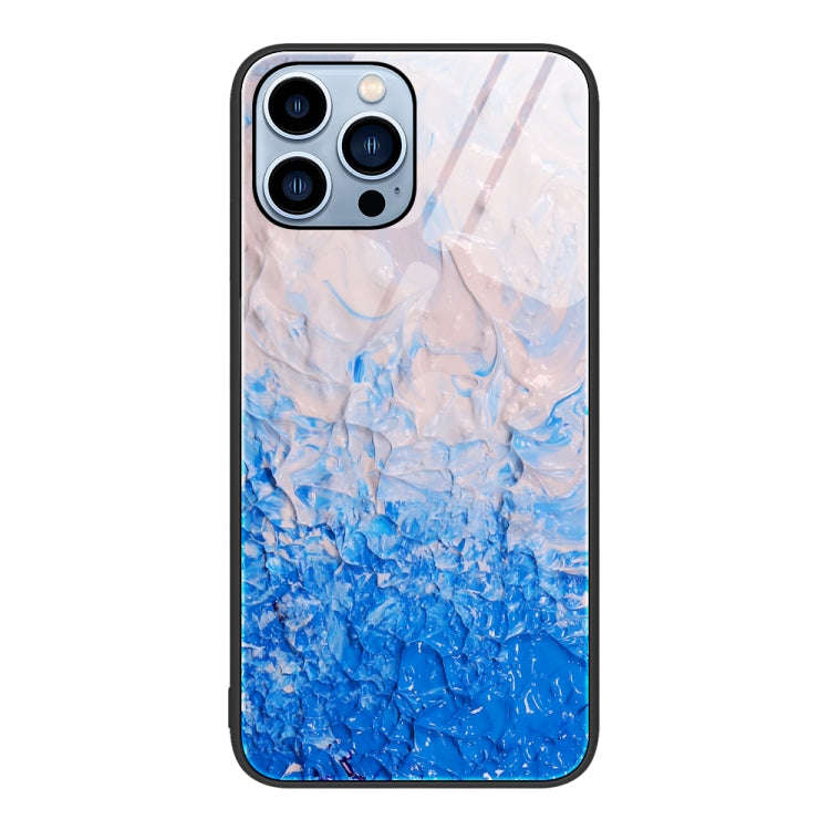 Marble Pattern Glass Protective Phone Case, For iPhone 13 Pro Max, For iPhone 13 Pro, For iPhone ...