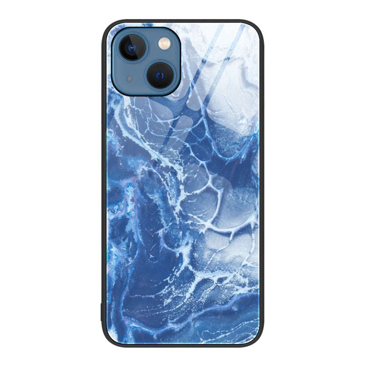 Marble Pattern Glass Protective Phone Case, For iPhone 13 Pro Max, For iPhone 13 Pro, For iPhone ...