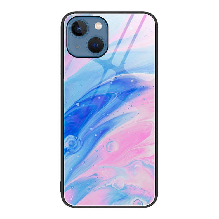 Marble Pattern Glass Protective Phone Case, For iPhone 13 Pro Max, For iPhone 13 Pro, For iPhone ...