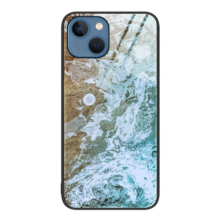 Marble Pattern Glass Protective Phone Case, For iPhone 13 Pro Max, For iPhone 13 Pro, For iPhone ...