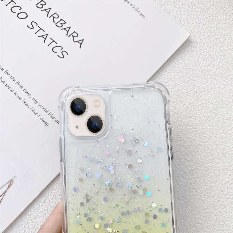 Lanyard Gradient Glitter Epoxy Case, For iPhone 14, For iPhone 14 Plus, For iPhone 14 Pro, For iP...