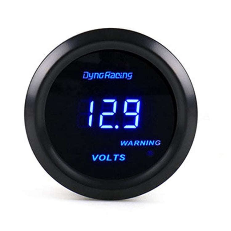 Car Modified 12V Universal 52mm Blue Light Digital Display Meter, Voltmeter, Water Temperature Ga...