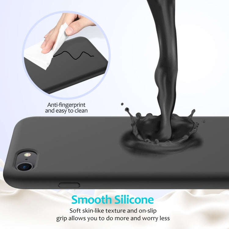 Shockproof Full Coverage Silicone Soft Protective Case, For iPhone SE 2022 / SE 2020