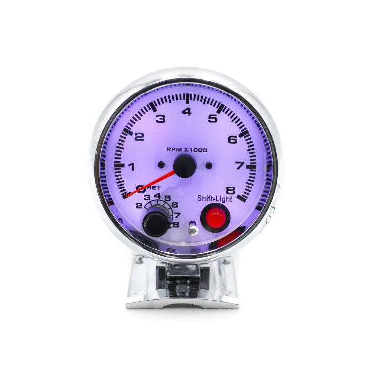Car Modified 7 Background Lights Tachometer 0-8000RPM for 4/6/8 Cylinder Engines, 7 Background Li...