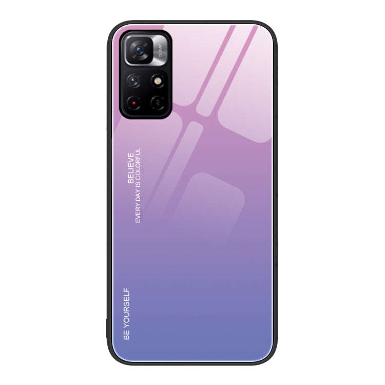 Gradient Color Glass Case, For Xiaomi Redmi 10C, For Xiaomi Redmi Note 11 5G/Poco M4 Pro, For Xia...