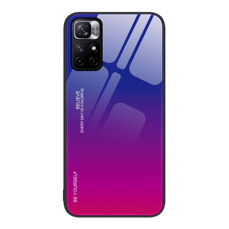 Gradient Color Glass Case, For Xiaomi Redmi 10C, For Xiaomi Redmi Note 11 5G/Poco M4 Pro, For Xia...