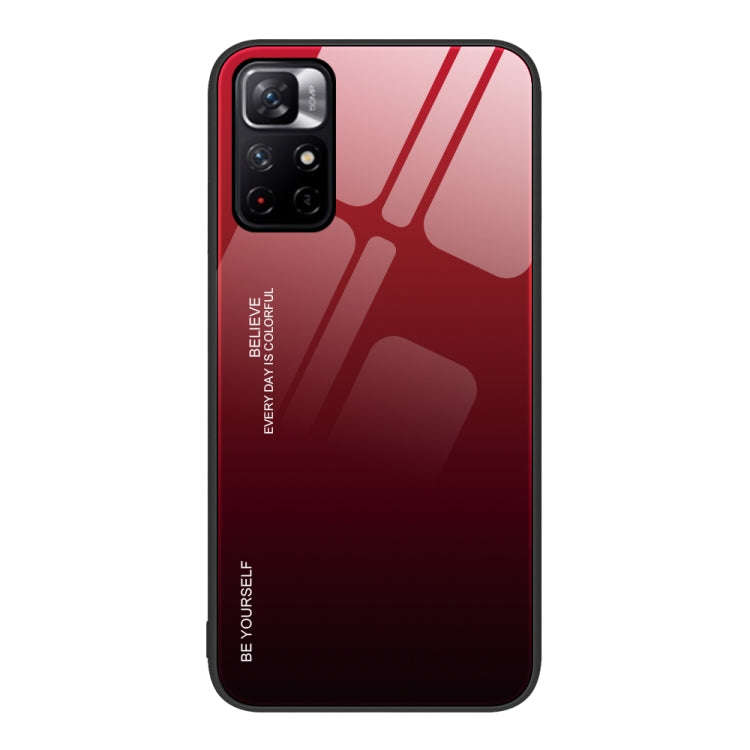 Gradient Color Glass Case, For Xiaomi Redmi 10C, For Xiaomi Redmi Note 11 5G/Poco M4 Pro, For Xia...