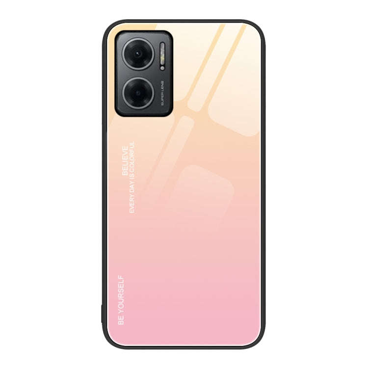 Gradient Color Glass Case, For Xiaomi Redmi Note 11E, For Xiaomi Redmi Note 11T Pro, For Xiaomi P...