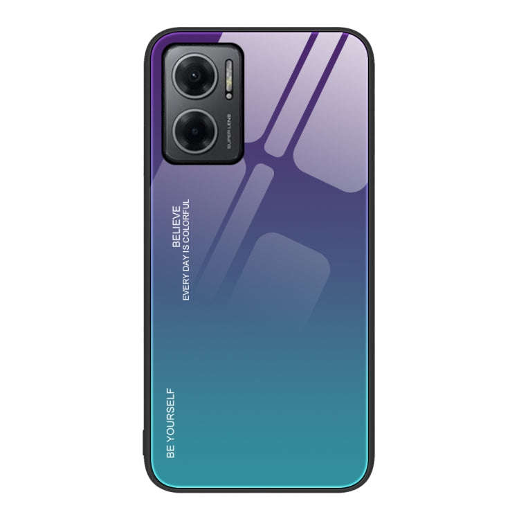 Gradient Color Glass Case, For Xiaomi Redmi Note 11E, For Xiaomi Redmi Note 11T Pro, For Xiaomi P...