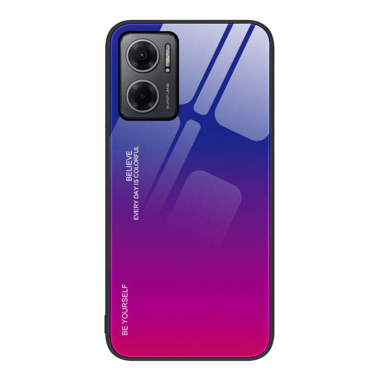 Gradient Color Glass Case, For Xiaomi Redmi Note 11E, For Xiaomi Redmi Note 11T Pro, For Xiaomi P...